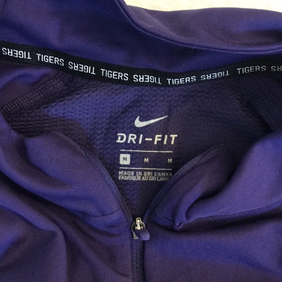Nike Dri Fit Clemson Tigers 1/4 Zip Performance Pullover Women’s Medium - Picture 2 of 4
